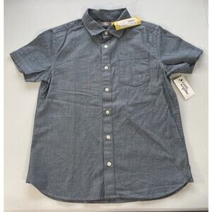 Rumi + Ryder Boys The Classic Chambray Short Sleeve Button Up Shirt L (12-14)